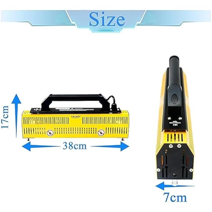 Solary PAINT DRYING LAMP, INFRARED PAINT CURING LAMP, 1000W HANDHELD SHORT WAVE INFRARED PAINT DRYER LAMP FOR CAR BODYWORK REPAIR - Image 5